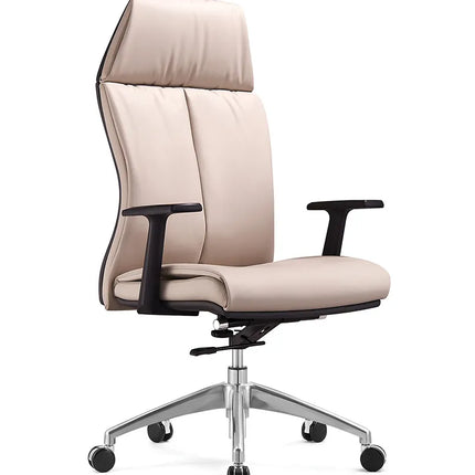 كرسي HIGHMOON Aden التنفيذي | ظهر عالي بمسند رأٍس، جلد صناعي فائق الجودة ومقعد فوم ذاكرة