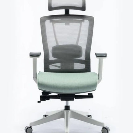 كرسي HIGHMOON Halo المريح | كرسي مكتب قابل للتعديل بظهر شبكي ومقعد مبطن