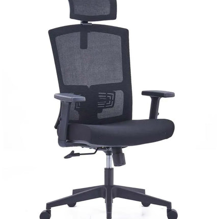 كرسي HIGHMOON Verge التنفيذي – أسود | كرسي مكتبي ظهر عالي شبكي