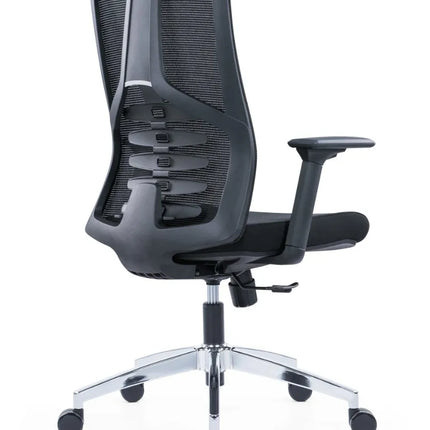 HIGHMOON Ridge Operator Chair | Medium Back Ergonomic Chair with Black Nylon Glass Fiber Frame