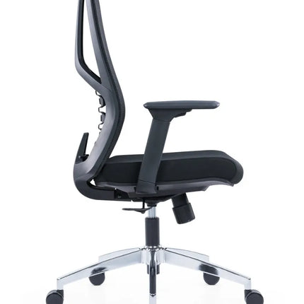 HIGHMOON Ridge Operator Chair | Medium Back Ergonomic Chair with Black Nylon Glass Fiber Frame