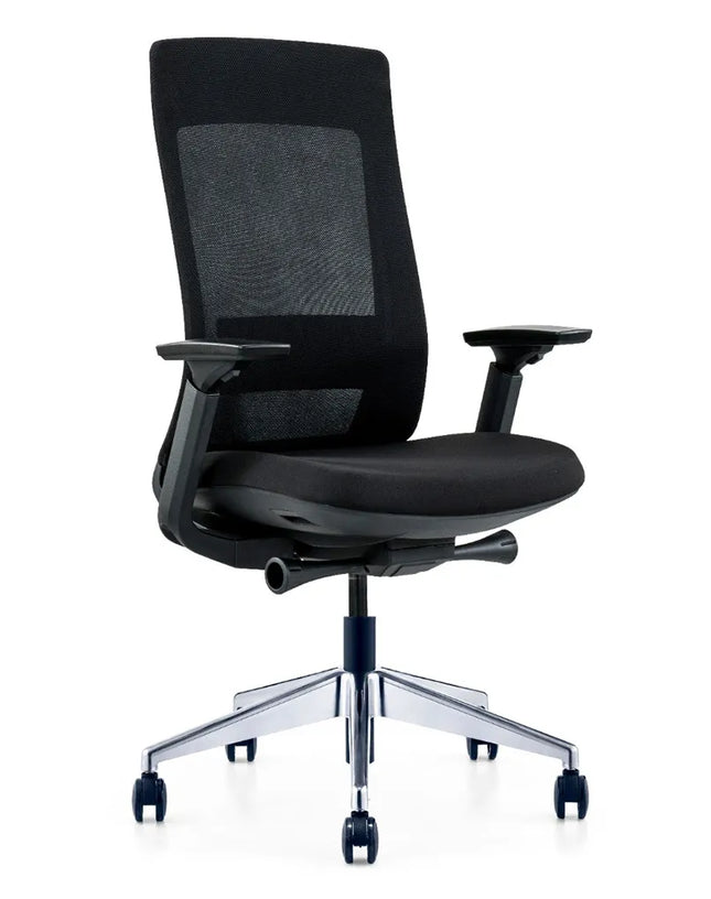 HIGHMOON Evl Operator Chair | Medium Back with Adjustable Lumbar and 3D Arms