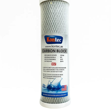 فلتر كونتك كربون مضغوط CTO | فلتر فحم قشرة جوز الهند المضغوط