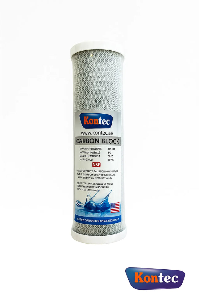 Kontec Carbon Block CTO Filter | Compressed Coconut Shell Carbon Cartridge