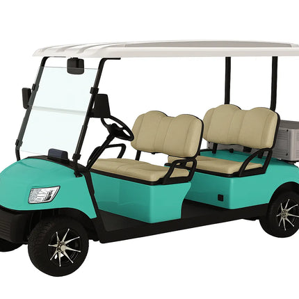 Destino Kart 4 Seater Electric Golf Cart with Rear Cargo Box |  4+2 CARGO SEATER