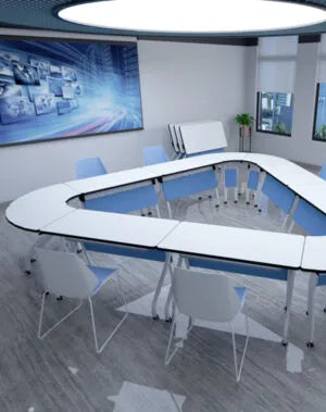 طاولة HIGHMOON JIN 14 التدريبية القابلة للطي | تصميم موديولار بعجلات متحركة