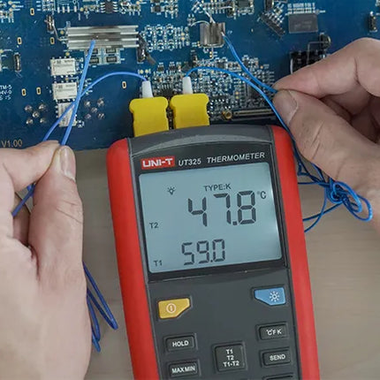 UNI-T 2 Channel Professional Contact Type Thermometer , UT325