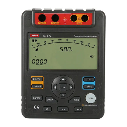 UNI-T 2.5kV Insulation Resistance Tester + USB (0～100GΩ) , UT512