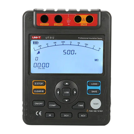 UNI-T 2.5kV Insulation Resistance Tester + USB (0～100GΩ) , UT512