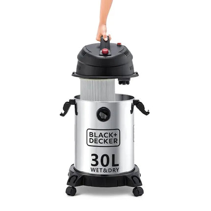 Black & Decker Wet & Dry Vacuum Cleaner 30L , WV1450