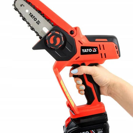 Yato 4" 18V Cordless Chainsaw with Battery and Charger , YT-828135