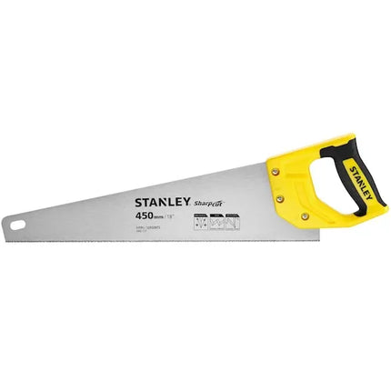 Stanley Sharpcut Hand Saw 18in 450mm 11 TPI , STHT20370-1