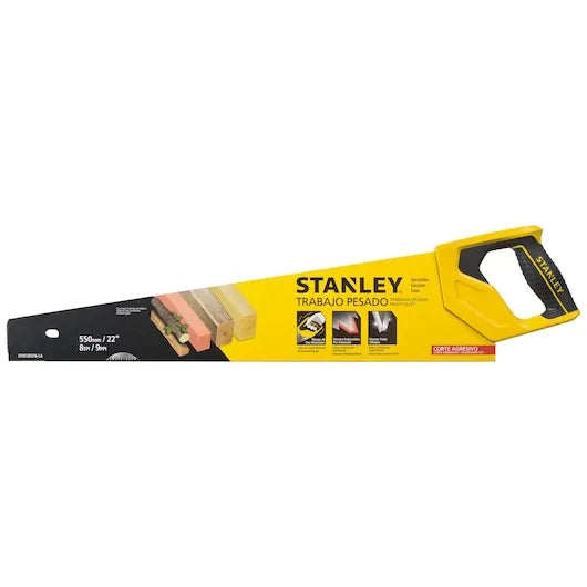 Stanley 22in Basic Handle Bi-Material Saw , STHT20376-LA