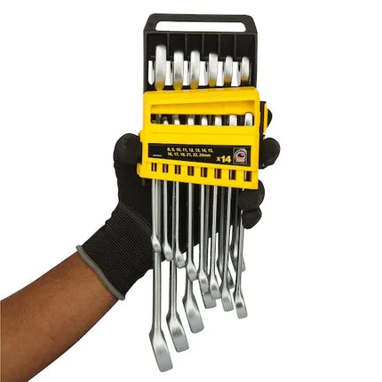 Stanley 14-Piece Combination Wrench Set Metric with Holder , STMT78092-8