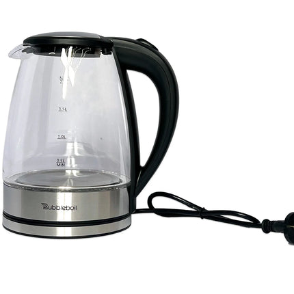 Bubbleboil Electric Kettle Glass 2L 1800W , ZY-303S