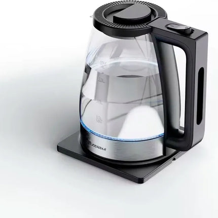 Bubbleboil Electric Kettle Silver Black 2L Capacity 1800W , ZY-322