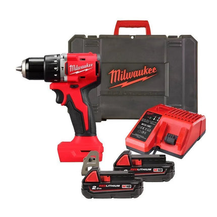 Milwaukee 18V Brushless Hammer Drill Driver Kit , M18BLPDRC-202C