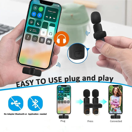 Careflection Wireless Mic for Youtubers | Compatible with Android and iOS , K8