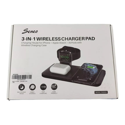 Seneo 3 in 1 Dual Fast Wireless Charger Pad , PA202A