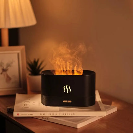 Flame Diffuser Humidifier 180ml Essential Oil Diffuser , D-flm