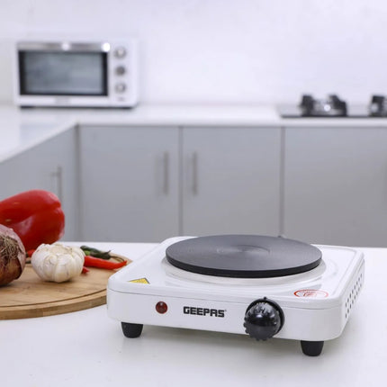 Geepas Electric Single Hotplate 1000W | GHP32013 , 6294015521665