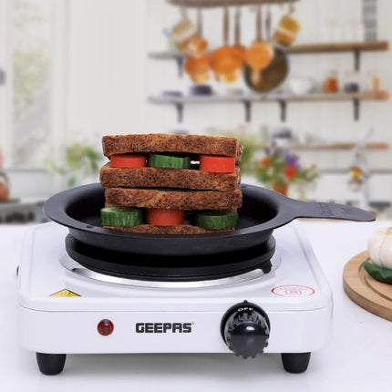 Geepas Electric Single Hotplate 1000W | GHP32013 , 6294015521665