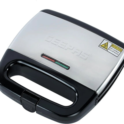 Geepas 700W 2 Slice Grill Maker with Non-Stick Plates | GGM6001 , 6294015500721