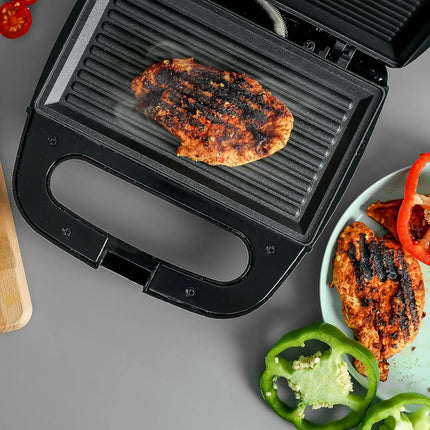 Geepas 700W 2 Slice Grill Maker with Non-Stick Plates | GGM6001 , 6294015500721