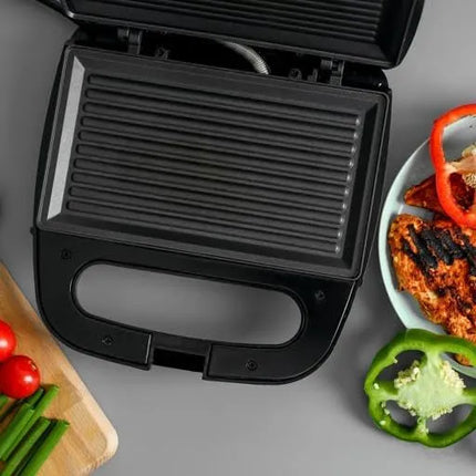 Geepas 700W 2 Slice Grill Maker with Non-Stick Plates | GGM6001 , 6294015500721