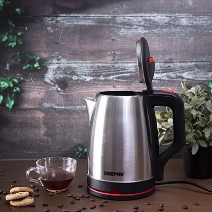 Geepas Stainless Steel Electric Kettle 1.8L | GK38042 , 6294016353258