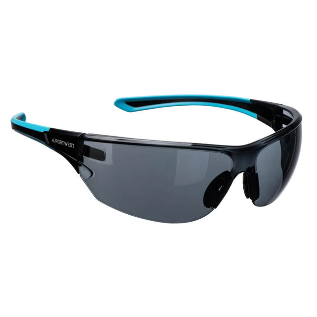 Portwest PS19SKR Dynamic KN Safety Glasses Smoke , PS19SKR 