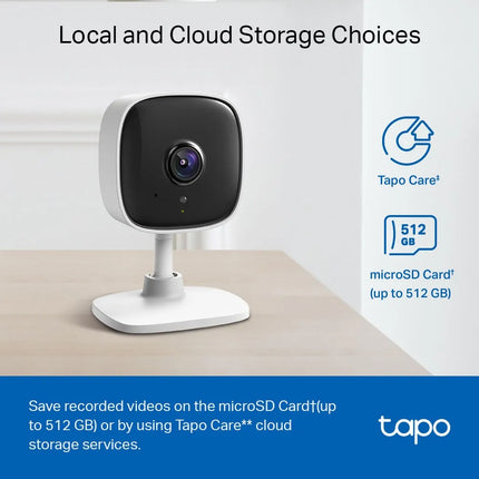 TP-Link Tapo Home Security Wi-Fi Camera 1080p Night Vision , C100