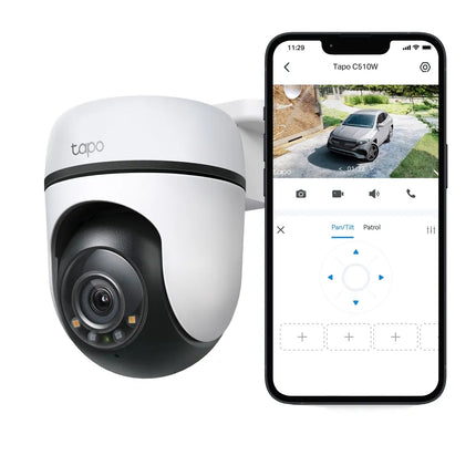 TP-Link Tapo Outdoor Pan/Tilt Security Wi-Fi Camera , C510W