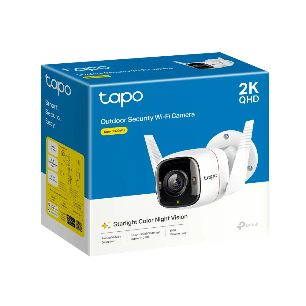 Buy TP-Link Tapo Outdoor Security Wi-Fi Camera 2K Night Vision