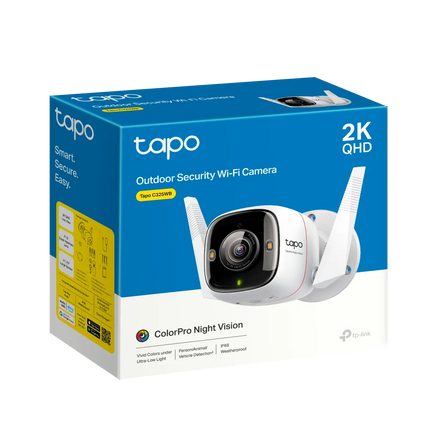 TP-Link Tapo Outdoor Security Wi-Fi Camera 2K Night Vision , C325WB