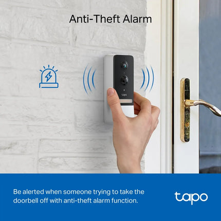 TP-Link Tapo Smart 2K QHD Wire-Free Video Doorbell , D230S1