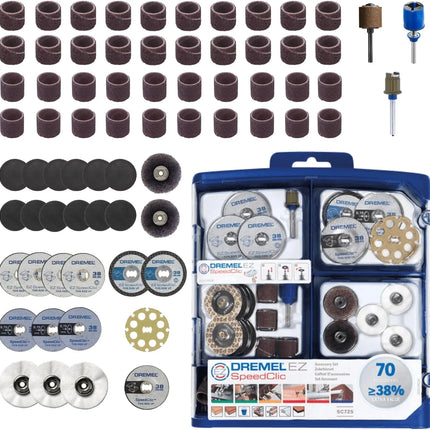 Dremel EZ SpeedClic Multipurpose Accessory Set 70 Pieces | Sc725 , 101730000000012
