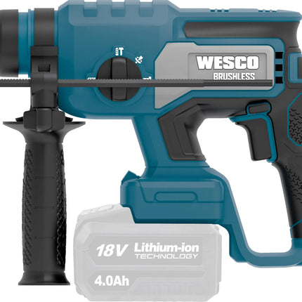 Wesco 18V Cordless Brushless SDS-Plus Rotary Hammer , WS2806.9