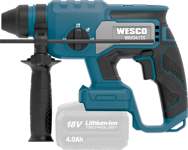 Wesco 18V Cordless Brushless SDS-Plus Rotary Hammer , WS2806.9