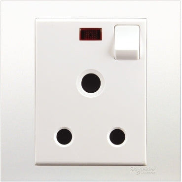 Schneider 15A 250V Neon Socket