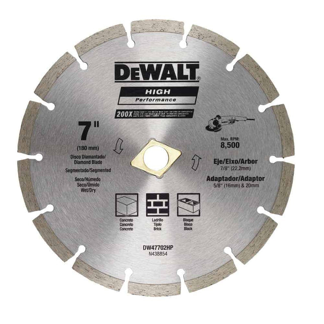 DEWALT DW47702HP 180MM Segmented Blade