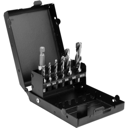 Yato COMBINED DRILL TAPS M3-M10 7PCS SET HEX | YT-44849