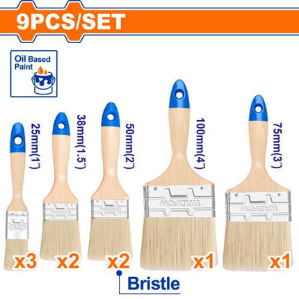 سيت فرشة خشب 9 قطع | WPB2491