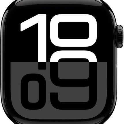 Apple Watch Series 10 GPS 42mm Jet Black Aluminium Case | Ink Sport Loop