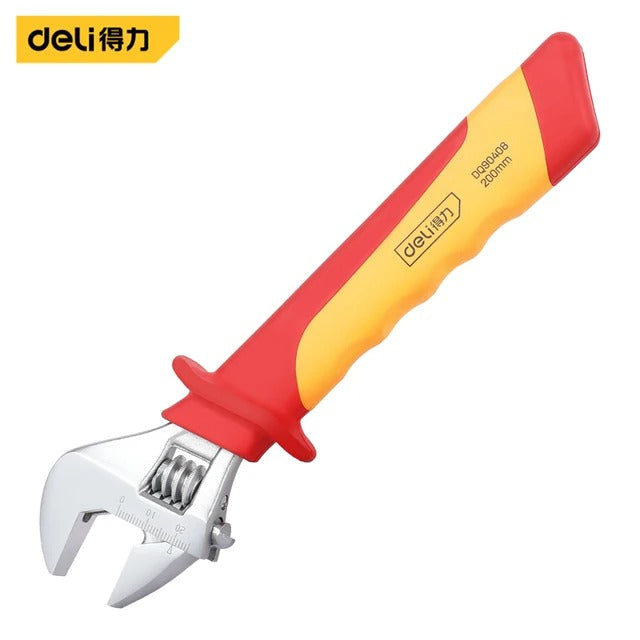 Deli Insulated Adjustable Wrench 8" , DQ90408