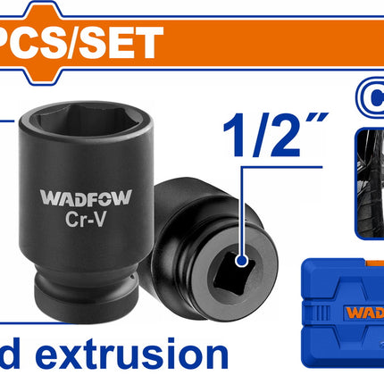 Wadfow WMS1D01 1/2" Impact Socket Set