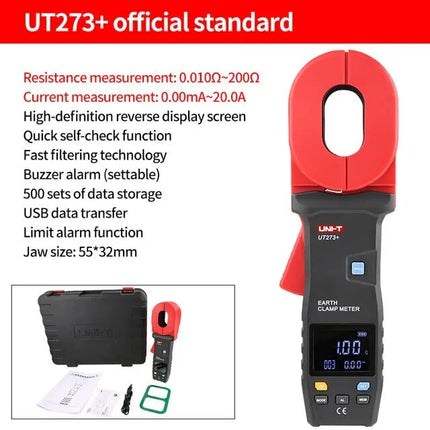 UNI-T Clamp Earth Resistance Tester , UT273+