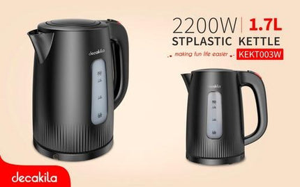 Decakila Plastic Kettle 1.7L 2200W , KEKT003W