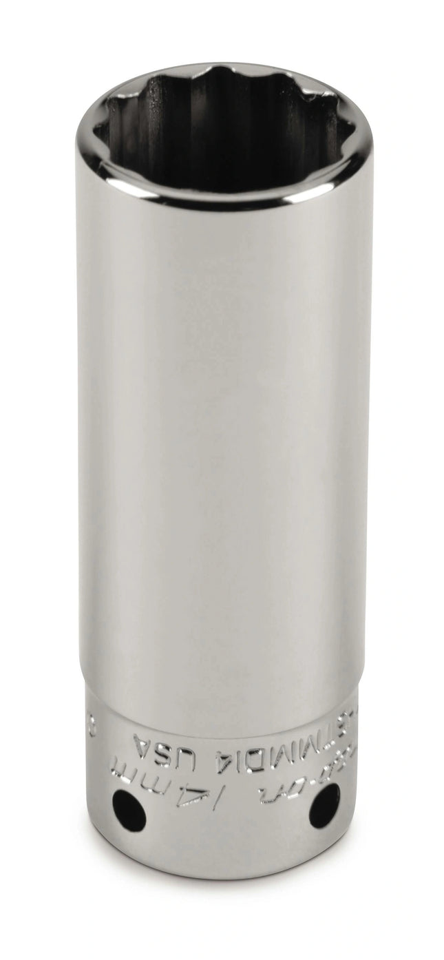 Snap-On Tools@Height 1/4" Drive 12-Point Metric 13 mm Flank Drive® Deep Socket | THSTMMD13