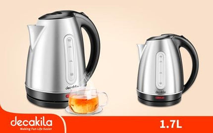 Decakila Stainless Steel Kettle 1.7L 2200W , KEKT004W